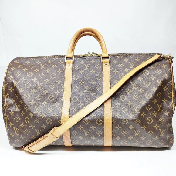 Authentic Louis Vuitton Keepall Bandouliere 55 Monogram Bag LCMON585-120425 - Picture 1 of 9